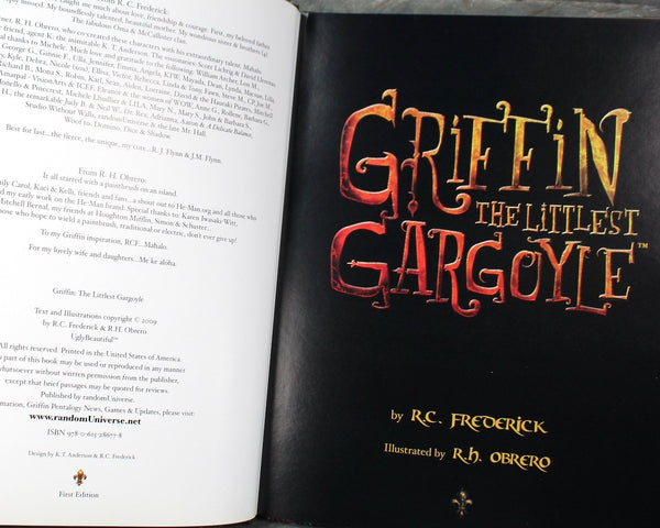 RARE! Griffin the Littlest Gargoyle by R.C. Frederick, Illustrations by R.H. Obrero | Autographed | 2009 Picture Book | Notre Dame