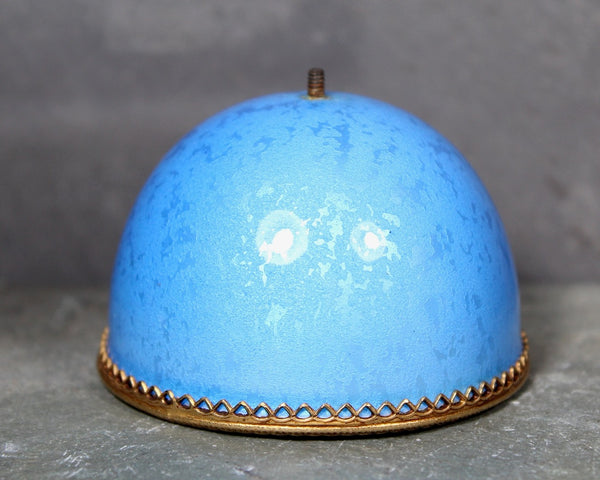 RARE! Gorgeous Paris Blue Guilloche Enamel Evans, Trinket Dish & Lid for Smaller | Bixley Shop