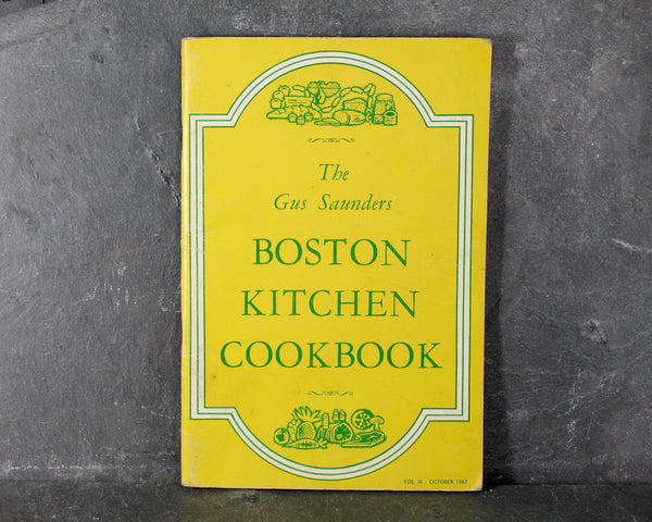 Gus Saunders Boston Kitchen Cookbooks | Set of 2) | 1960s Boston Radio Show Cookbooks | Bixley Shop