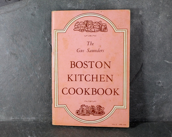 Gus Saunders Boston Kitchen Cookbooks | Set of 2) | 1960s Boston Radio Show Cookbooks | Bixley Shop