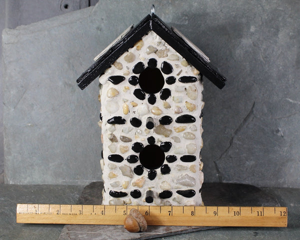 Hand-Crafted Birdhouse "Alpine Cottage" - Hand-crafted Birdhouse from vintage wooden frame | Natural Birdhouse | Bixley Shop