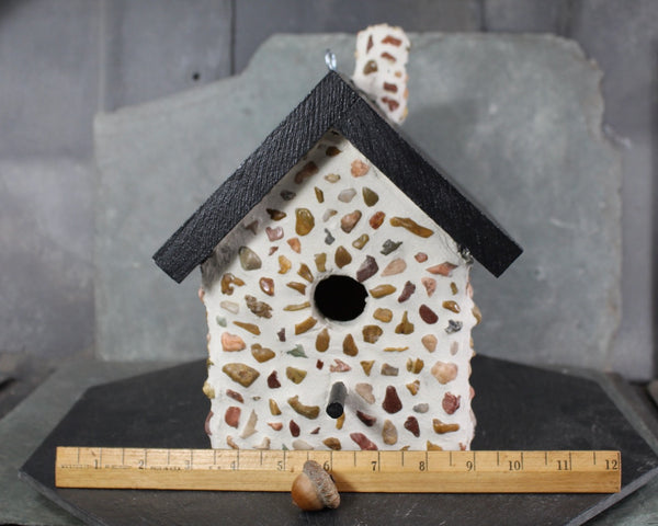 Hand-Crafted Birdhouse "Meadowlark Cottage" - Hand-crafted Birdhouse from vintage wooden frame | Natural Birdhouse | Bixley Shop