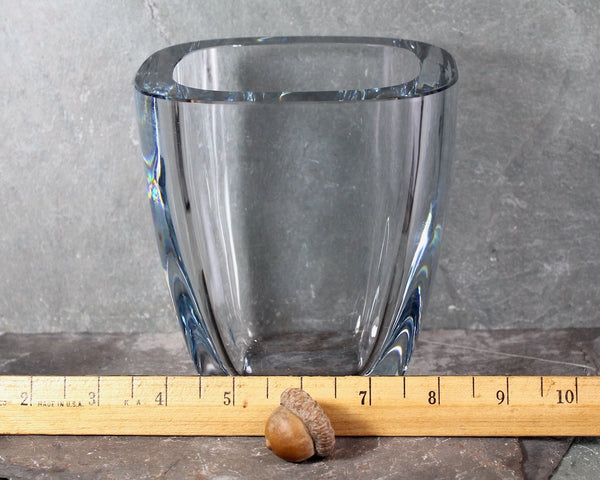 Stromberg (Strombergshyttan) Heavy Leaded Glass Vase from Sweden | Sleek, Modern Scandinavian Vase | Bixley Shop