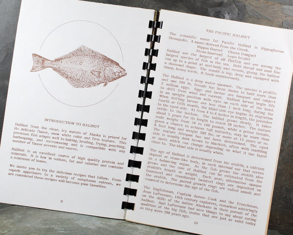 RARE! HOMER, ALASKA - Homer Halibut Cookbook by Rescue 21 | 1991 Vintage Cookbook | Bixley Shop