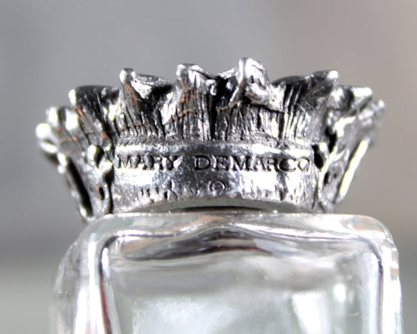 Honey Bee Salt and Pepper Shakers | Mary Demarco Small Shakers with Swarovski Crystals | Pewter Topped Shakers | Bixley Shop