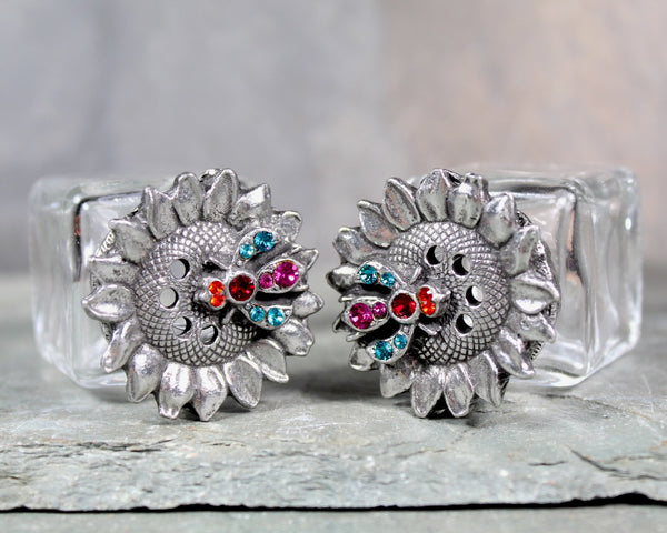 Honey Bee Salt and Pepper Shakers | Mary Demarco Small Shakers with Swarovski Crystals | Pewter Topped Shakers | Bixley Shop