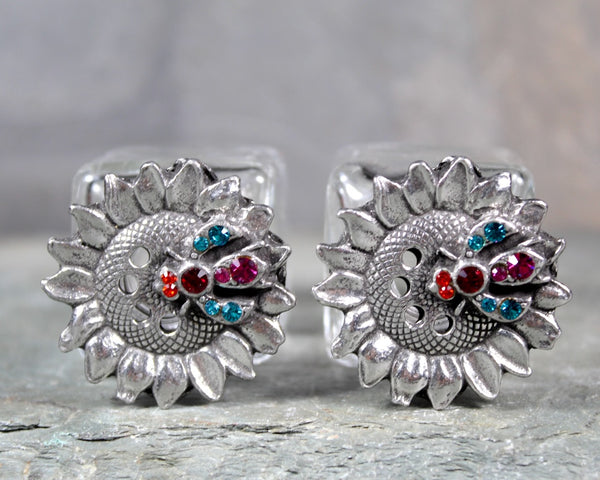 Honey Bee Salt and Pepper Shakers | Mary Demarco Small Shakers with Swarovski Crystals | Pewter Topped Shakers | Bixley Shop