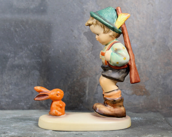 Vintage Hummel Figurine | "Sensitive Hunter" | Figurine #0/6 | Goebel Hummel | Boy with Bunny | 1979-1990| Bixley Shop