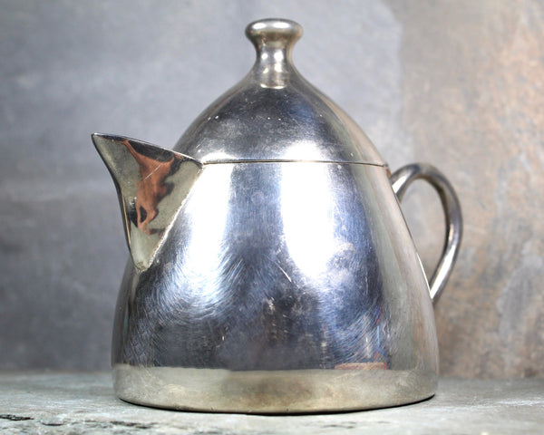 1960s Atomic Creamer | Vintage Silverplate Lidded Creamer | Bixley Shop