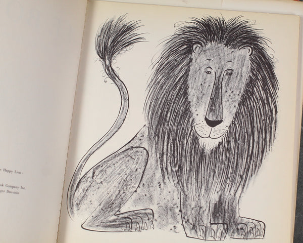 RARE! Le Bon Lion (The Good Lion) | 1954 FRENCH Children's Picture Book | Gorgeous Mid-Century Children's Book Art