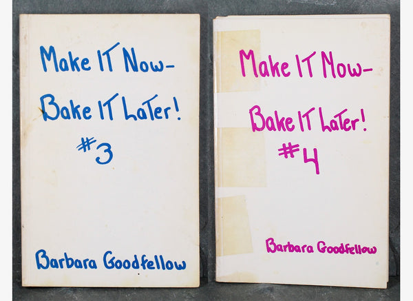 RARE FIND! All 6 "Make It Now - Bake It Later" Cookbooks by Barbara Goodfellow | Set of 6 | 1958-1977 Self-Published Make-Ahead Cookbooks