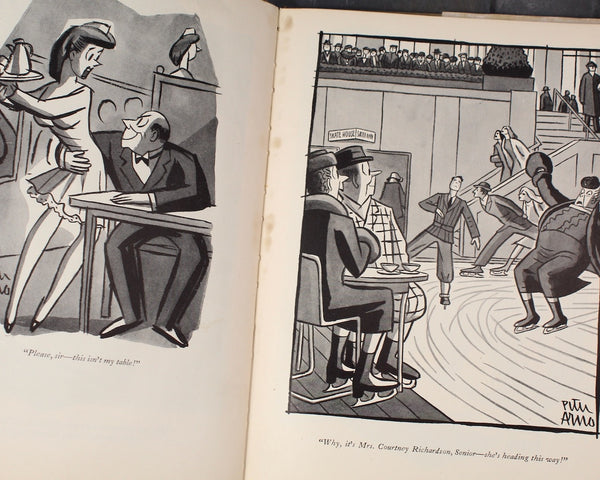 Man in the Shower by Peter Arno | 1944 First Edition/2nd Printing | WWII Era Cartoon Book | Bixley Shop