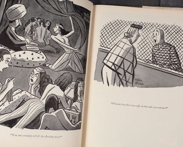 Man in the Shower by Peter Arno | 1944 First Edition/2nd Printing | WWII Era Cartoon Book | Bixley Shop