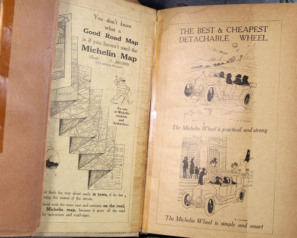 RHEIMS and the Battles for Its Possession | WWI (1914-1918) Illustrated Michelin Guide Book | Antique World War I History Book