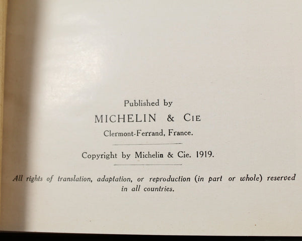 RHEIMS and the Battles for Its Possession | WWI (1914-1918) Illustrated Michelin Guide Book | Antique World War I History Book