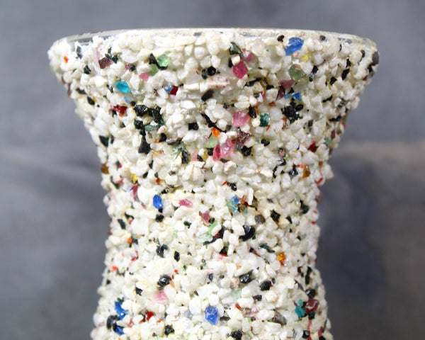 Vintage Crushed Rock Covered Vase | Pebble Covered Vase | MCM Vase | MCM Decor | Mid-Century Vase | Brady Bunch | Bixley Shop