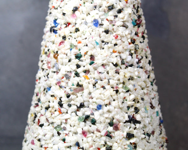 Vintage Crushed Rock Covered Vase | Pebble Covered Vase | MCM Vase | MCM Decor | Mid-Century Vase | Brady Bunch | Bixley Shop