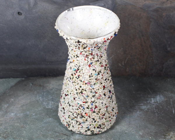 Vintage Crushed Rock Covered Vase | Pebble Covered Vase | MCM Vase | MCM Decor | Mid-Century Vase | Brady Bunch | Bixley Shop
