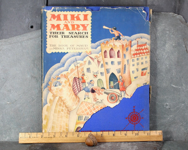 Miki and Mary: Their Search for Treasure by Maud & Misha Petersham | 1934 Junior Literary Guild, Boys' and Girls' Own Book Club