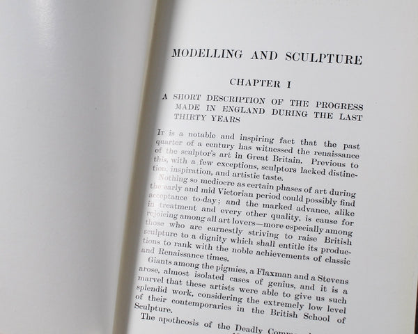 Modeling & Sculpture by Albert Toft, 1911 | Antique Book on Sculpture | Bixley Shop