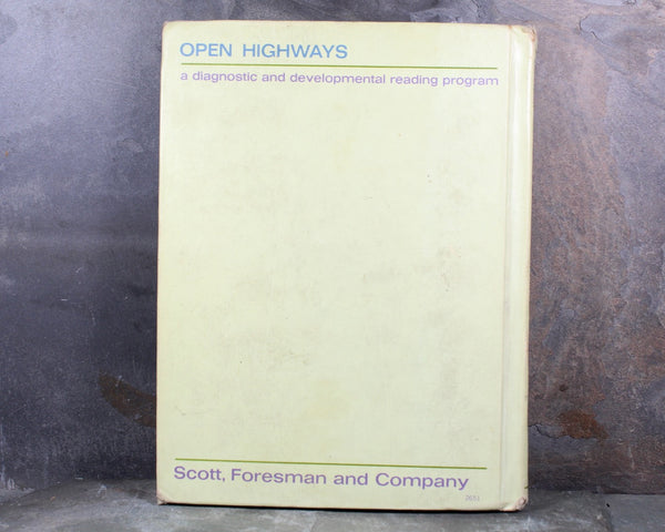 More Power Vintage Reading Schoolbook | 1968 Open Highways Diagnostic & Developmental Reading Program | Scott, Foresman and Company