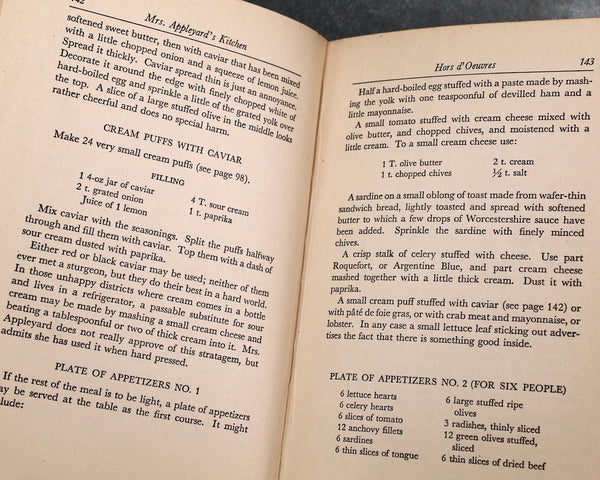 Mrs. Appleyard's Kitchen by Louise Andrews Kent | 1942 FIRST EDITION Vintage Cookbook | Bixley Shop