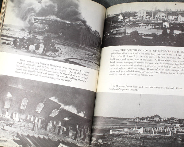 New England Hurricane: A Factual Pictoral Record | Written by the Federal Writers' Project | 1938 FIRST EDITION, Second Printing