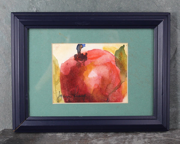 Original, Signed Watercolor Paintings | Set of 3 | "Apple Study" | Artist Joan Percy | Bixley Shop