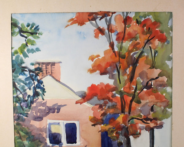 Original Watercolor Painting | Louise B. Spier Artist | Signed & Dated 1938 Painting | UNFRAMED 10"x14" | Bixley Shop