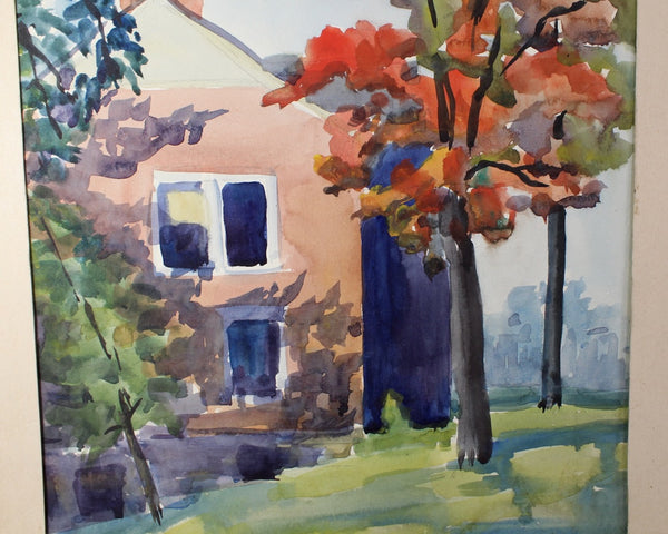Original Watercolor Painting | Louise B. Spier Artist | Signed & Dated 1938 Painting | UNFRAMED 10"x14" | Bixley Shop