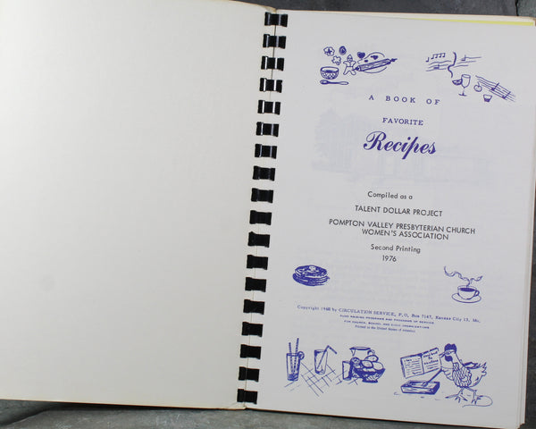 POMPTON PLAINS, New Jersey - Pompton Valley Presbyterian Mother & Daughter Cookbook, 1976 | Bixley Shop