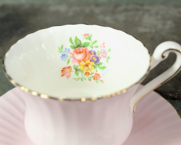 Paragon Pastel Tea Cup & Saucer | Your Choice of Color | English Bone China Tea Cup | Pastel and Floral | Bixley Shop