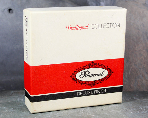 Set of 6 Mid-Century Pimpernel Coasters | North American Wildlife | Lynx, Bear, Wolf, etc... | Cork Backed MCM Coasters  | Bixley Shop