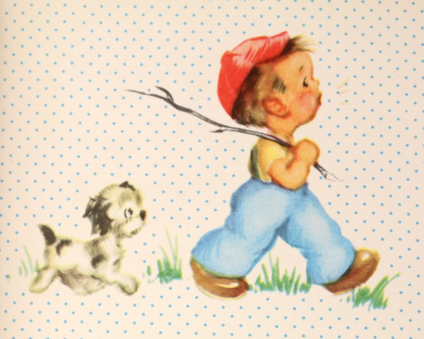 Puppies: A Polka Dot Book by Edith Lowe | Illustrated by Sharon Banigan | 1948 Polka Dot Book | Bixley Shop