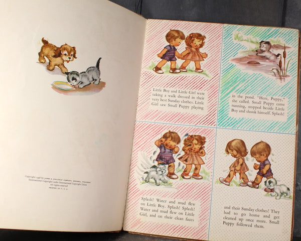 Puppies: A Polka Dot Book by Edith Lowe | Illustrated by Sharon Banigan | 1948 Polka Dot Book | Bixley Shop