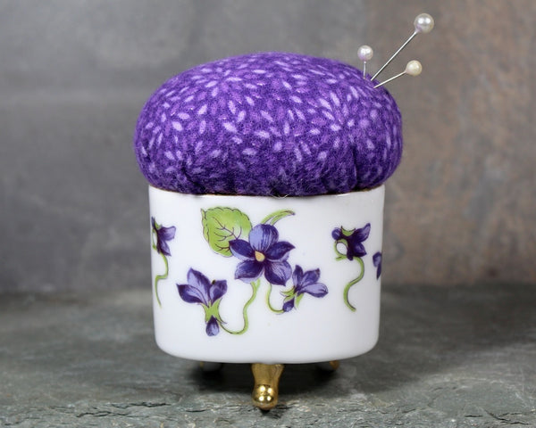 Purple Upcycled Pin Cushions | Pop of Purple Vintage Pin Cushions | Your Choice | Hand-Crafted by Bixley Shop