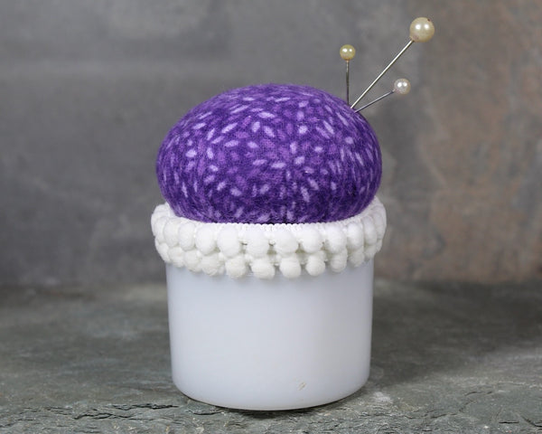 Purple Upcycled Pin Cushions | Pop of Purple Vintage Pin Cushions | Your Choice | Hand-Crafted by Bixley Shop