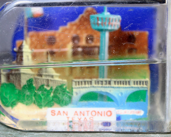 Vintage San Antonio, Texas Souvenir Bottle Snow Globe | 1970s San Antonio Snow Globe | Alamo Snow Globe | Bixley Shop