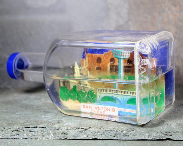 Vintage San Antonio, Texas Souvenir Bottle Snow Globe | 1970s San Antonio Snow Globe | Alamo Snow Globe | Bixley Shop