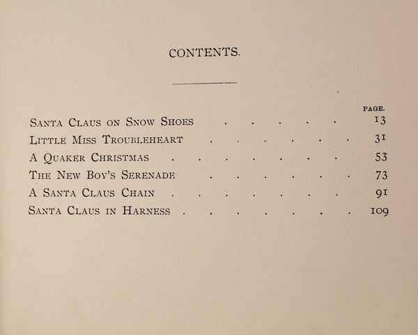 Santa Claus on Snow Shoes by Sophie May 1898 | Bixley Shop