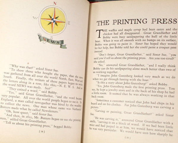 Shoes and Ships and Sealing Wax by Ethel Clere Chamberlin | 1928 Antique Children's Book | Bixley Shop