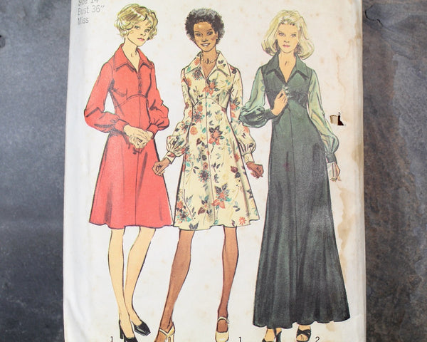 1973 Simplicity #5968 Dress Pattern | Complete, Partially, Pattern in Original Envelope | Bixley Shop