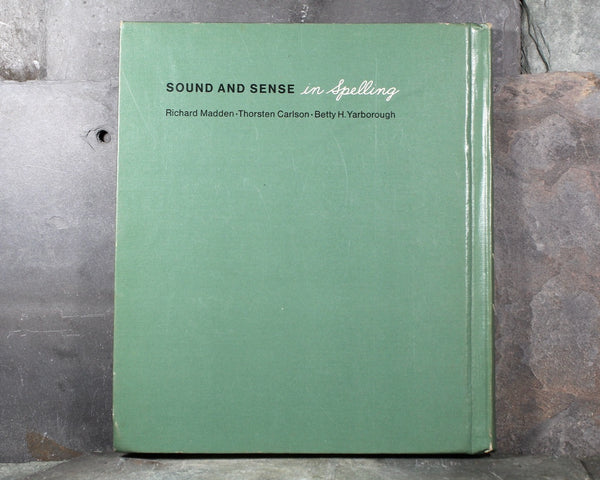 Sound & Sense in Spelling | 1968 Vintage Spelling Schoolbook | Bixley Shop