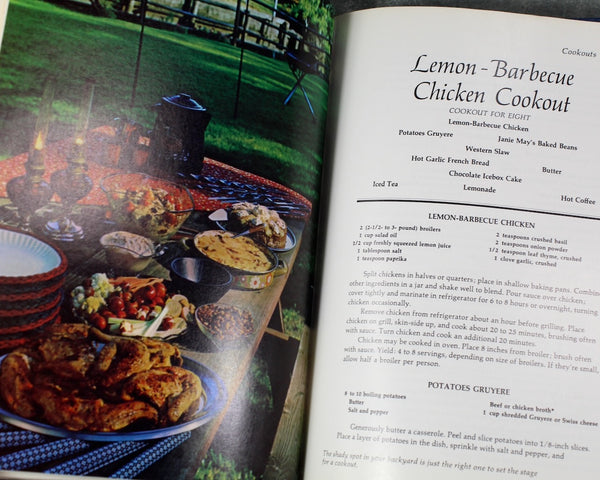 Southern Living Party Cookbook - Complete Menus & Entertaining Guide | 1972 First Edition | Southern Cooking |Bixley Shop