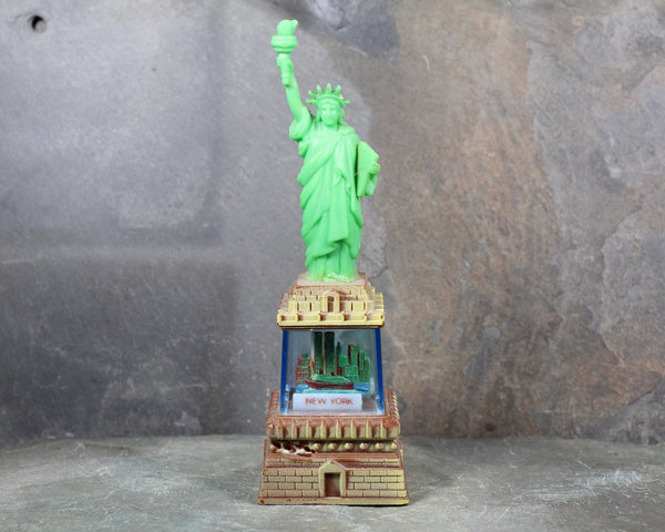 1970s Statue of Liberty Souvenir Snow Globe | New York City Snow Globe | World Trade Center | Empire State Building | Bixley Shop