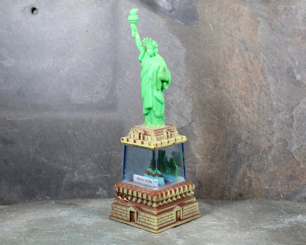 1970s Statue of Liberty Souvenir Snow Globe | New York City Snow Globe | World Trade Center | Empire State Building | Bixley Shop