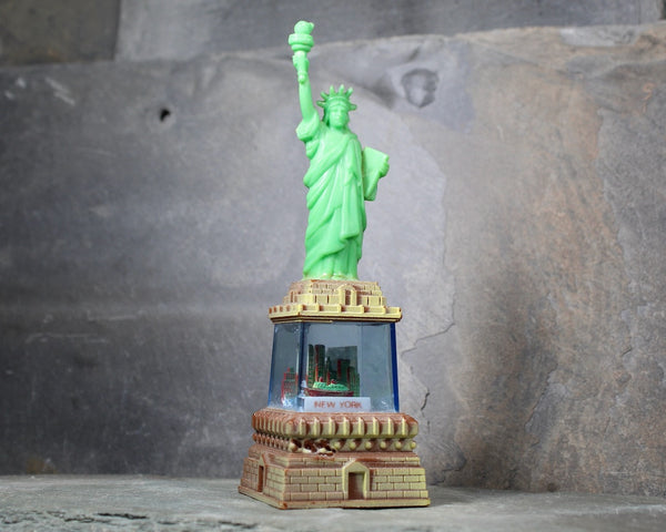 1970s Statue of Liberty Souvenir Snow Globe | New York City Snow Globe | World Trade Center | Empire State Building | Bixley Shop