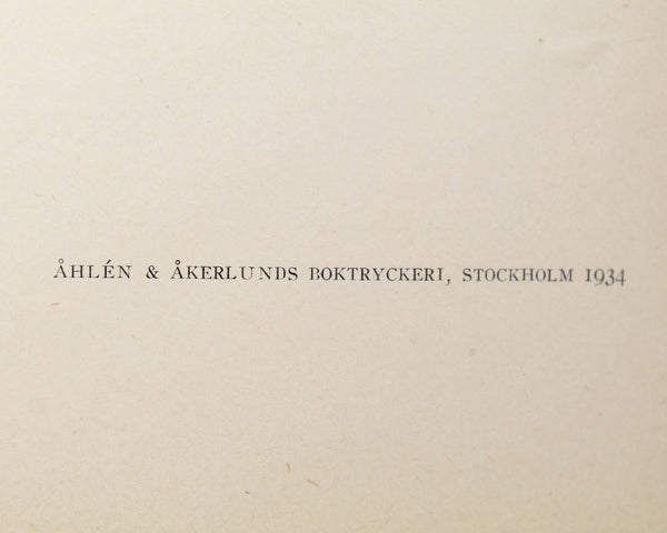 RARE! Swedish Smorgasbord: 100 Recipes for the Famous Swedish Hors D'Oeuvres by Mrs. Akerstrom-Soderstrom | 1934 Cookbook |  Bixley Shop