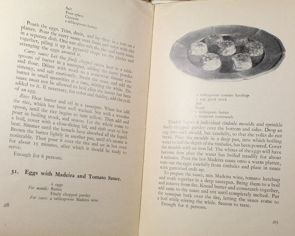 RARE! Swedish Smorgasbord: 100 Recipes for the Famous Swedish Hors D'Oeuvres by Mrs. Akerstrom-Soderstrom | 1934 Cookbook |  Bixley Shop