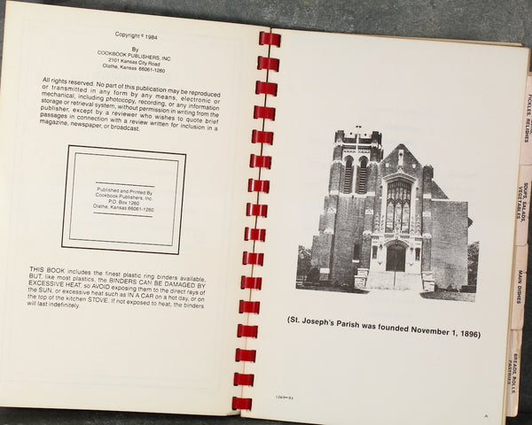 TAUNTON, MASSACHUSETTS - Happiness is Homemade Cookbook by the St. Joseph's Women's Club, 1984 | Bixley Shop